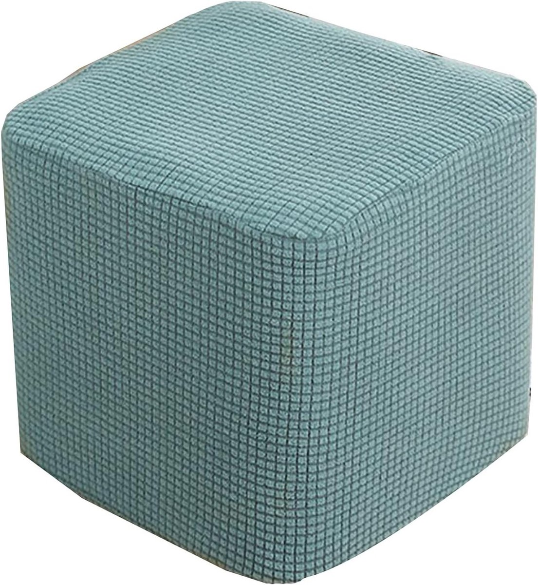 Zachte en Rekbare Stoelbekleding voor Vierkante Krukken - Antislip Bescherming voor Stoelen met een Diameter van 30-34 cm, Groen