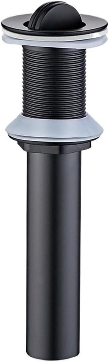 Wastafelstop - Afvoerstop - Water Behouden - Geïntegreerde Filter - Zonder Overflow - Mat Zwart