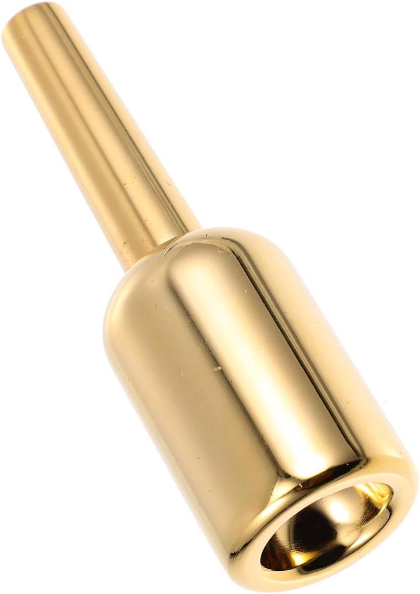 Trompet Mondstuk - Koperaccessoire - Muziek Maken - Draagbaar Ontwerp - 8.7 cm - Goud