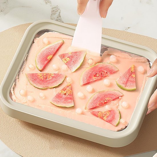 Rol IJs Machine - Dessert Maker - Gezinsactiviteit Maken - Handmatige Bereiding - 26 cm Breed - Wit — afbeelding 4