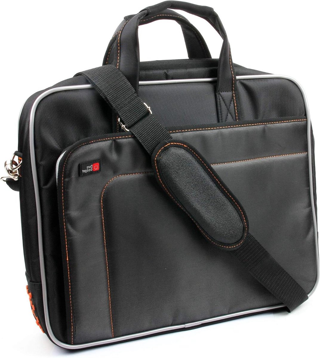 Laptop Aktetas - Draagtas Koffer - Veilig Vervoer - Gevoerde Schouderband - 15.6 Inch - Zwart