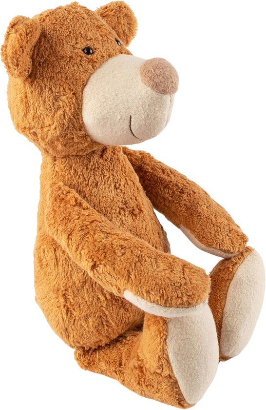 Knuffeldier beer - Pluche vriend - Knuffelen en spelen - Gemaakt van biologisch katoen - 41 cm - Bruin — afbeelding 5