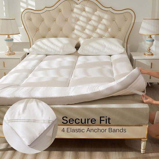 Vloermatras Futon - Slaapmat Opvouwbaar - Gastvrij Ontvangen - Drielaags Vulling - 100x200cm - Grijs — afbeelding 2