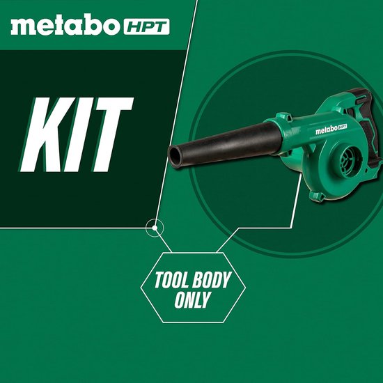 Compacte Blazer - Draadloos Gereedschap - Werkplaats Opruimen - Variabele Snelheid - 124 CFM - Groen — afbeelding 4