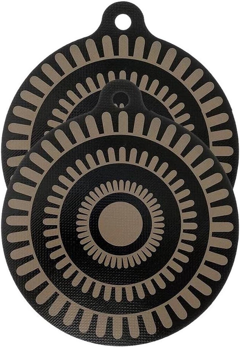 Kookplaat Beschermmat - Siliconen Mat - Inductie Koken - Hittegevoelige Kleur - 24 cm - Grijs