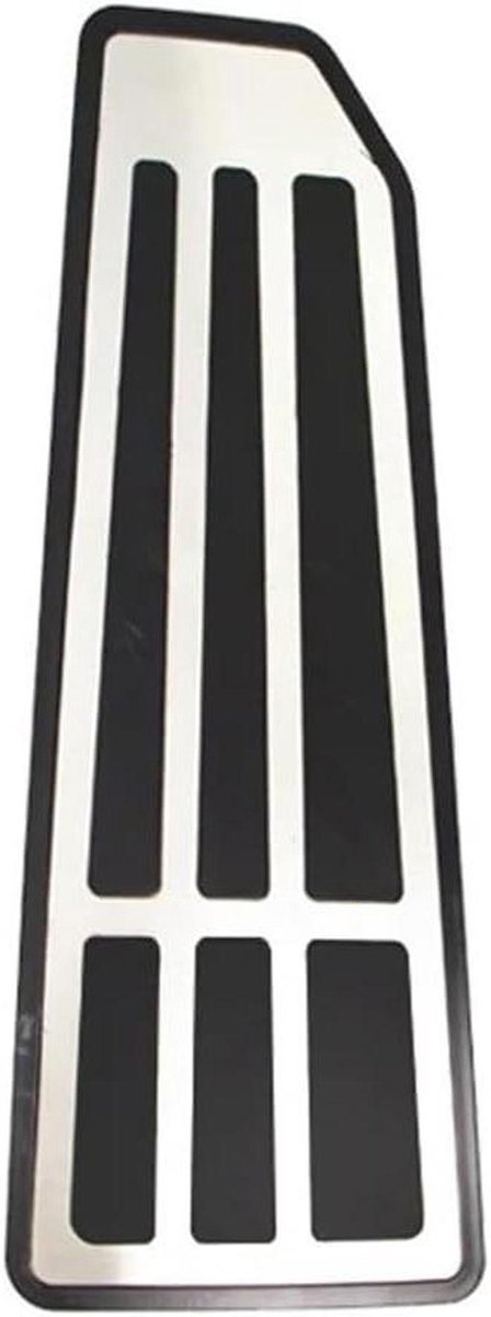 Pedaalhoezen Set - Auto Pedaal - Veiliger Rijden - Antislip Oppervlak - One Size - Zwart Zilver