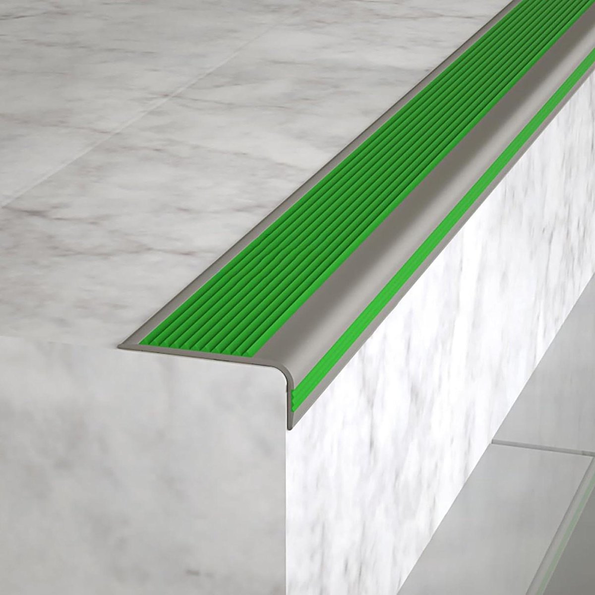 Antislip traptreden - Veiligheidsstrips - Trap Veiligheid - L-vormig ontwerp - Zelfklevend - Grijs