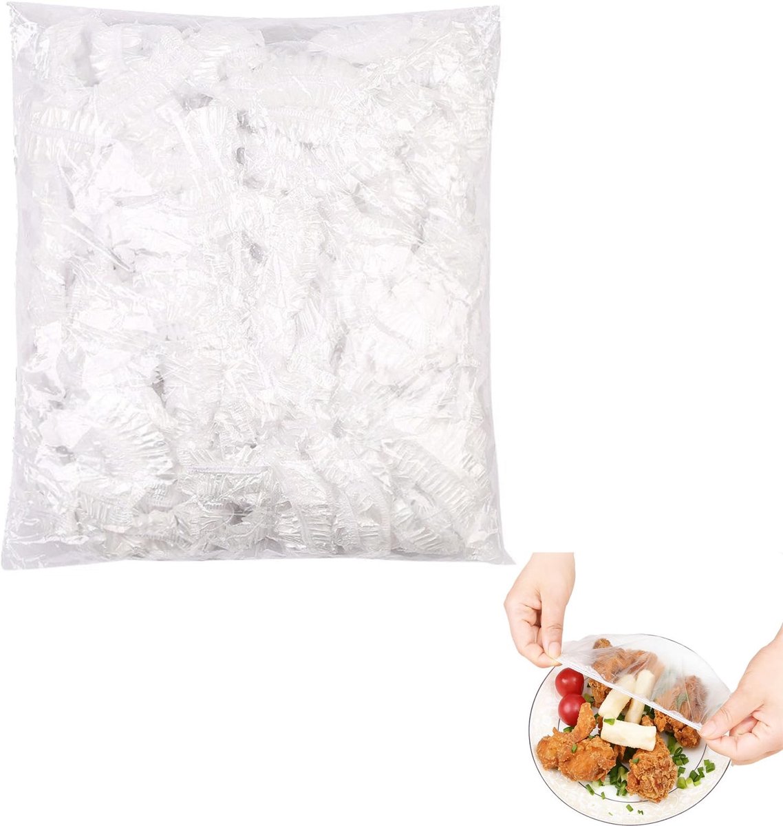 Dailygoods - 300 Stuks Transparante Vershoudfolie voor Voedselopslag