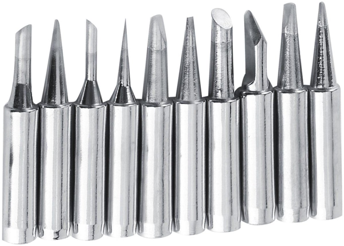 Dailygoods - Set van 10 Soldering Ijzertips voor Lagere Temperatuur Solderen