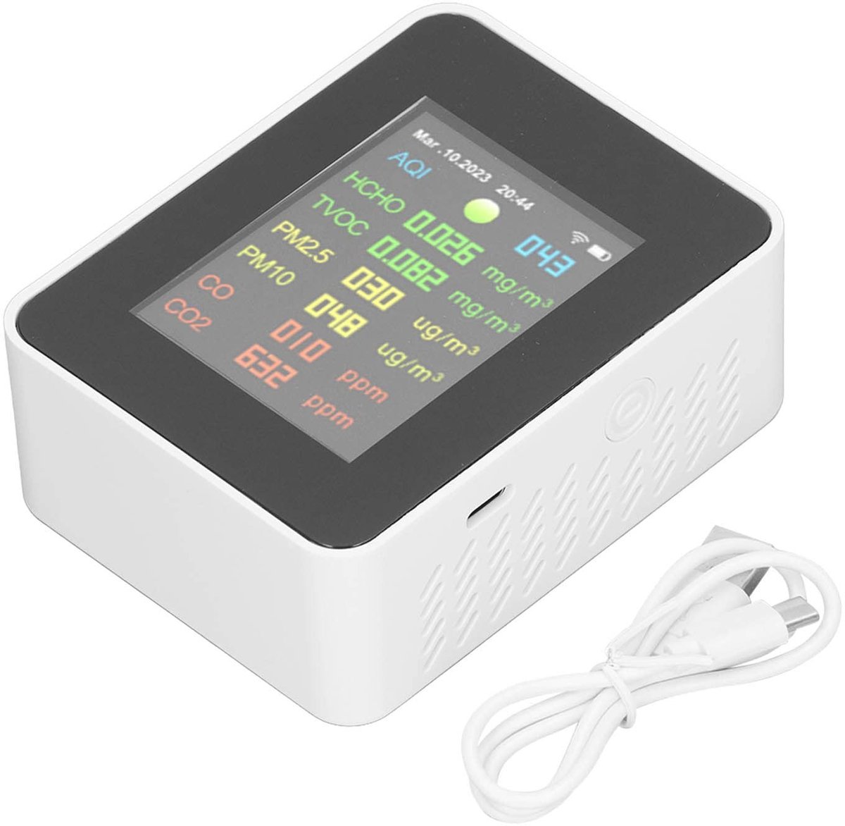 Dailygoods - Draagbare Luchtkwaliteitsmonitor met LCD-display