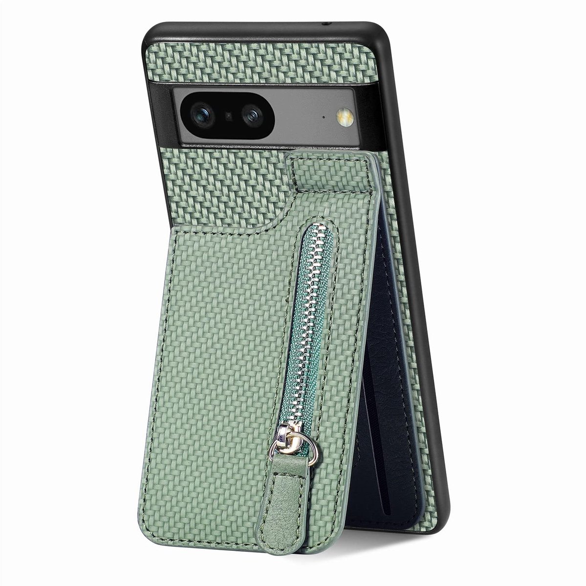 Dailygoods - Inklapbare Leren Hoes voor Google Pixel 6A met Kaartenvak