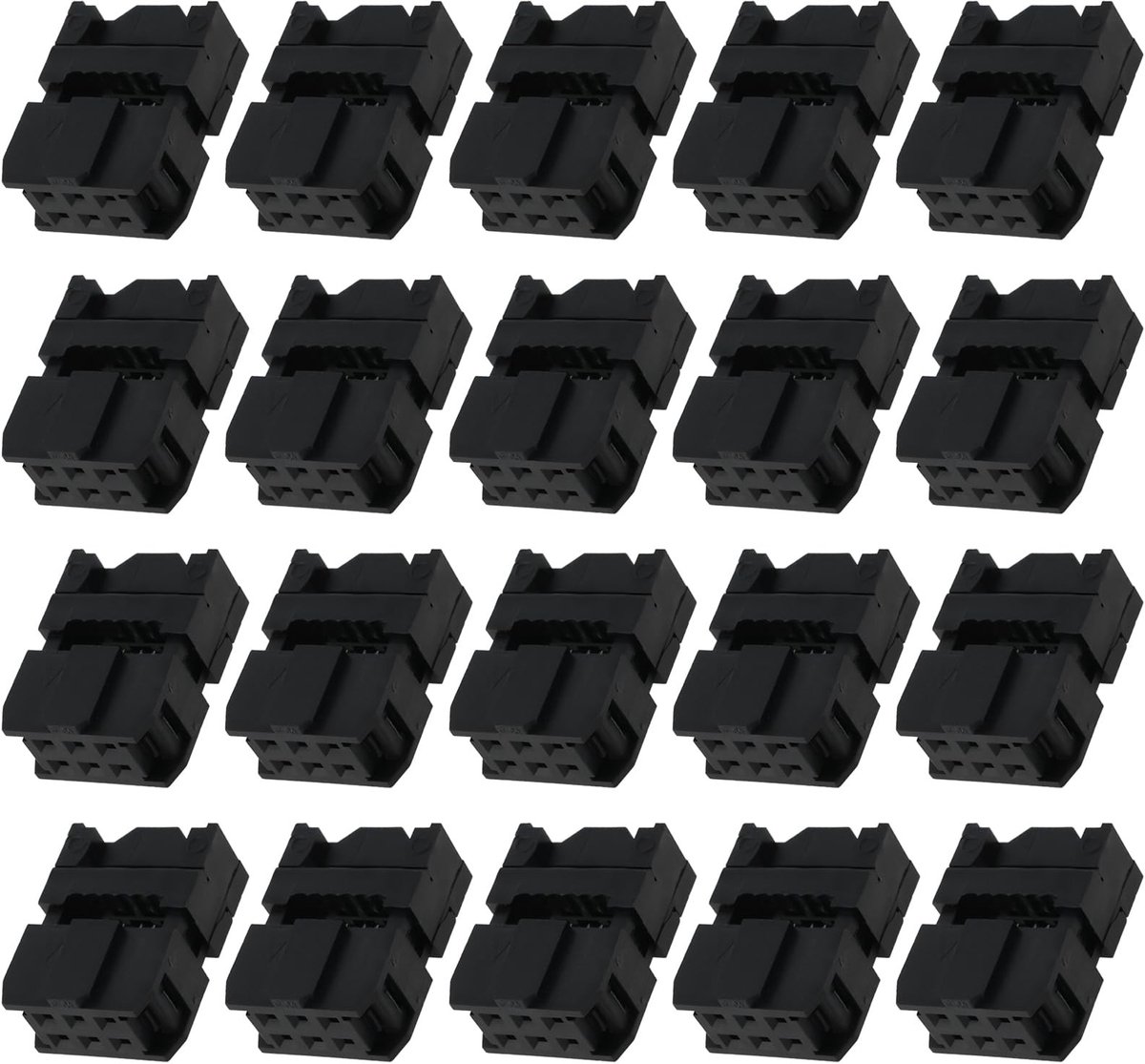 Dailygoods - 20 Stuks IDC 2x3 6-Pin Socket voor Ard-uino Kabels