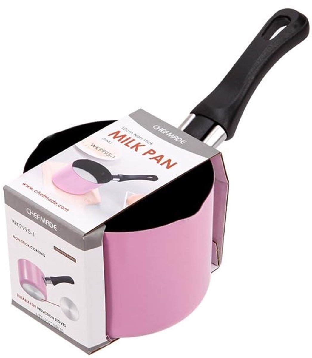 Dailygoods - Mini Soeppan van Koolstofstaal met Dubbele Schenktuiten voor Melk en Boter