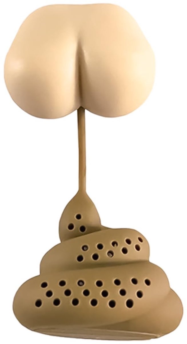 Dailygoods - Grappige Siliconen Poep Thee-Infuser met Creatief Ontwerp
