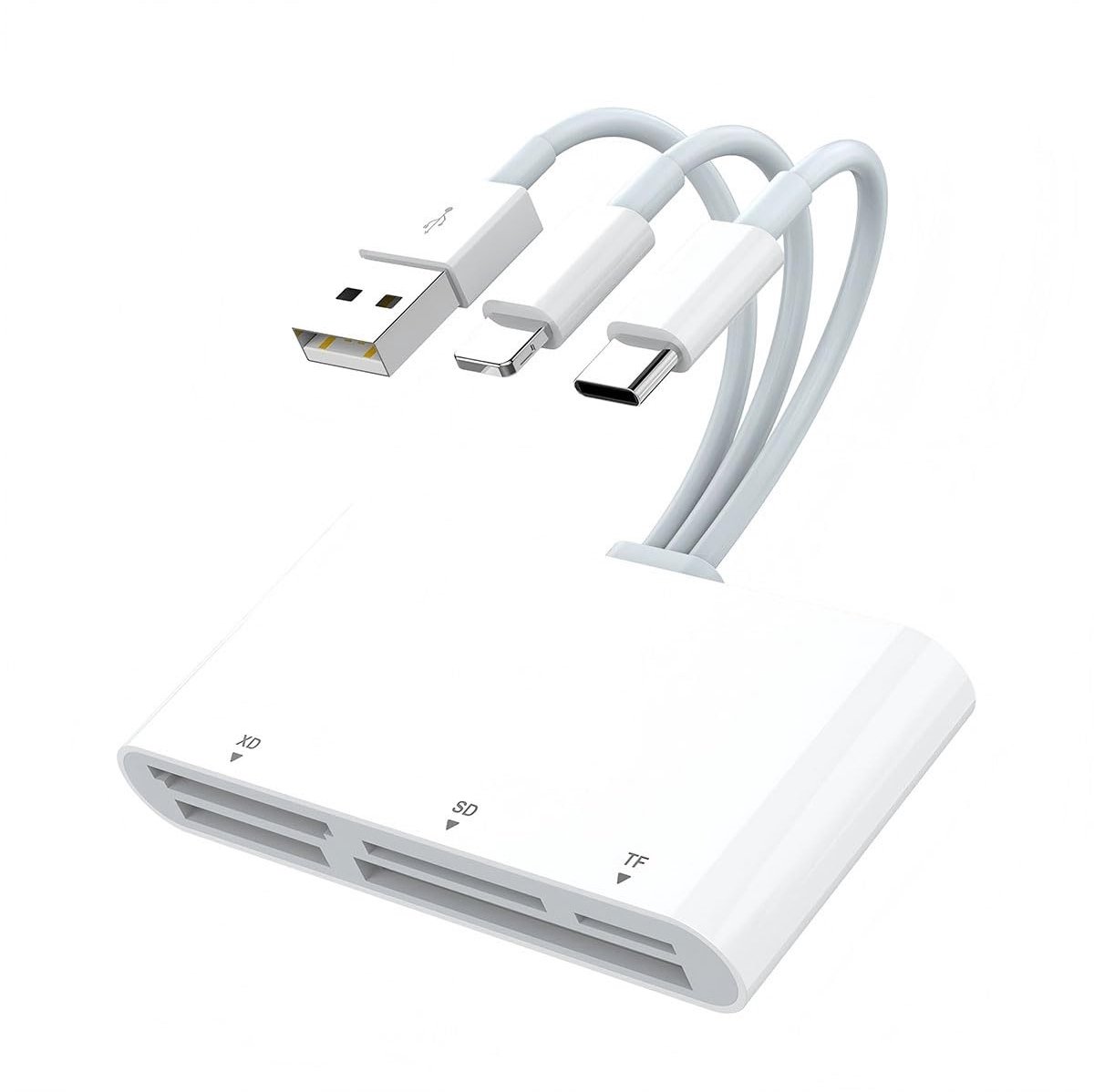 Dailygoods - 5-in-1 Geheugenkaartlezer voor Snelle Overdracht