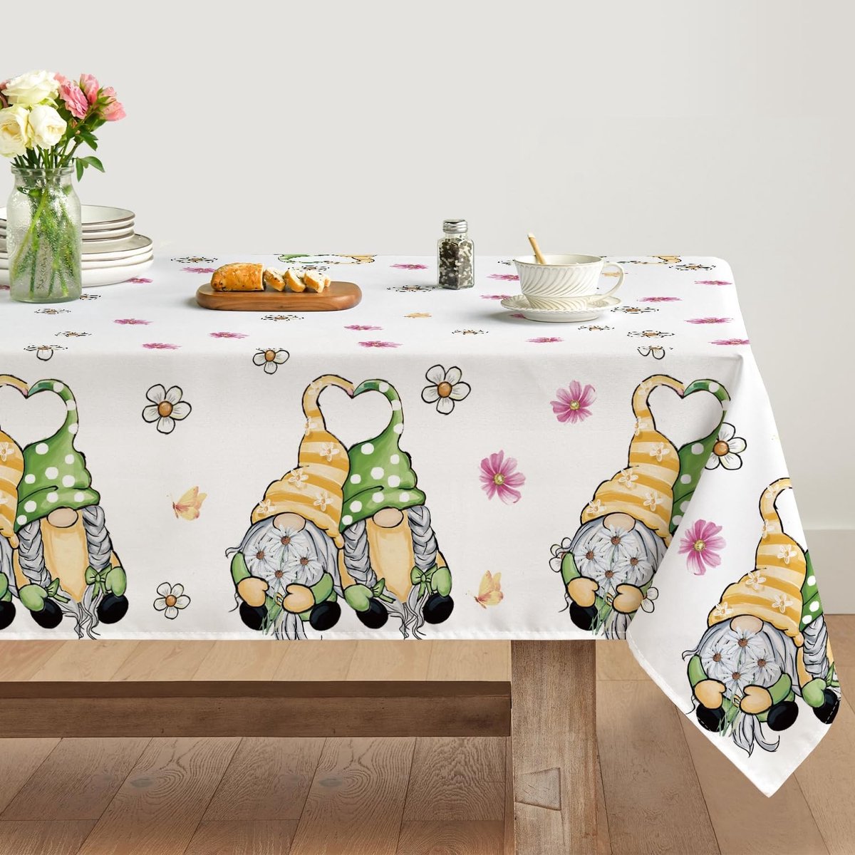 Dailygoods - Bloemen Tafelkleed 140 x 220 cm met Vlekbescherming