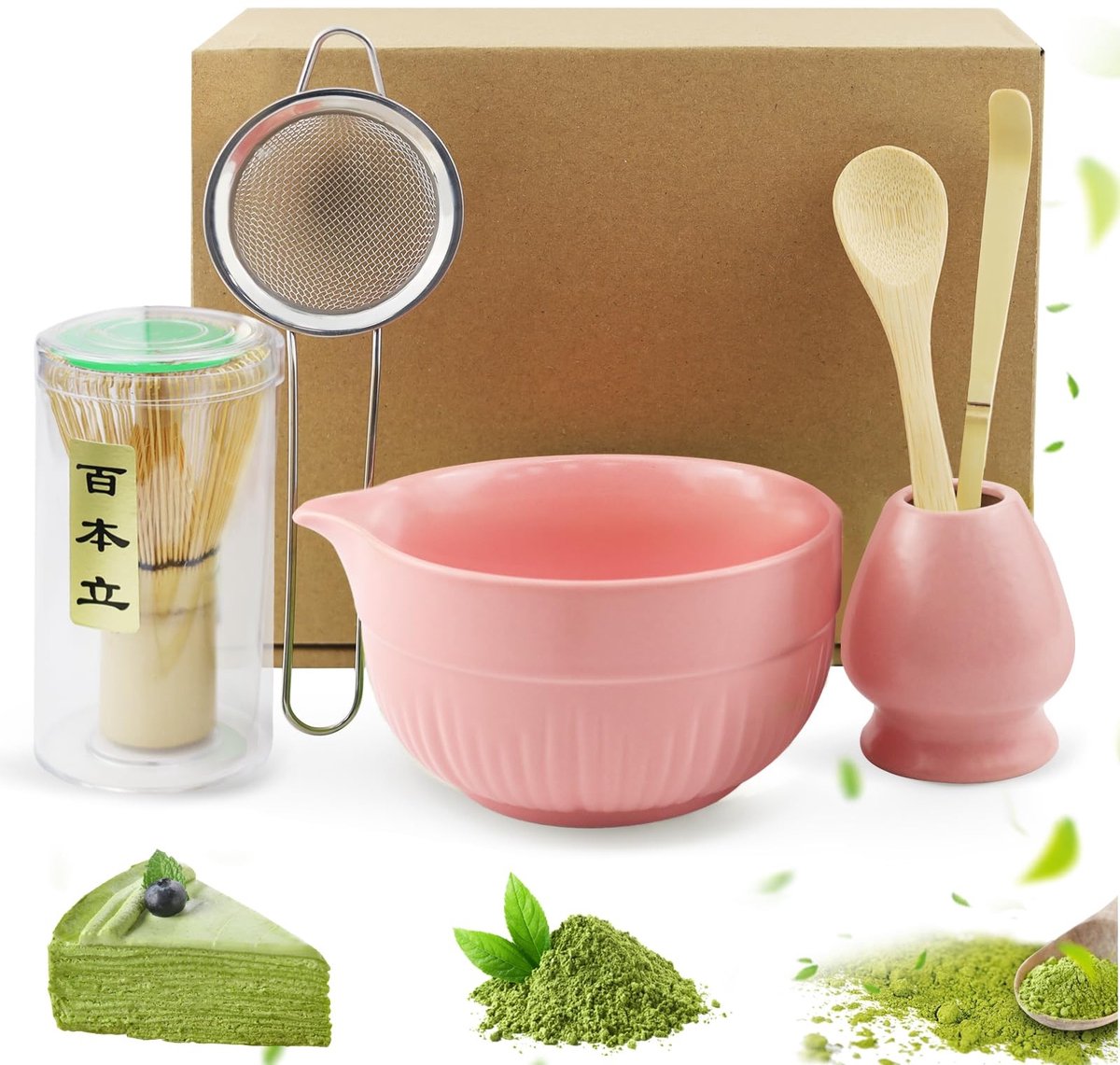 Dailygoods - Compleet Matcha Set met Kom, Bezems en Lepel