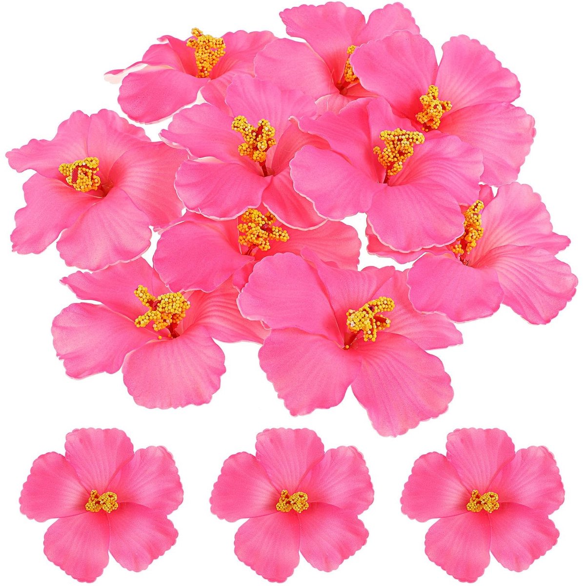 Dailygoods - 10 Roze Kunstbloemen voor Decoratie en Creatief Gebruik