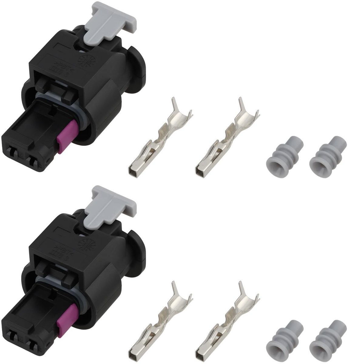 Dailygoods - 2 Stuks 2Pin Auto Connector Plug voor Audi en VW