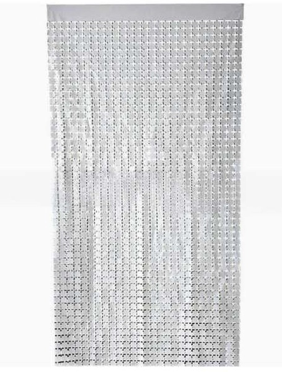 Dailygoods - 5 Stuks Zilveren Achtergrond Gordijnen