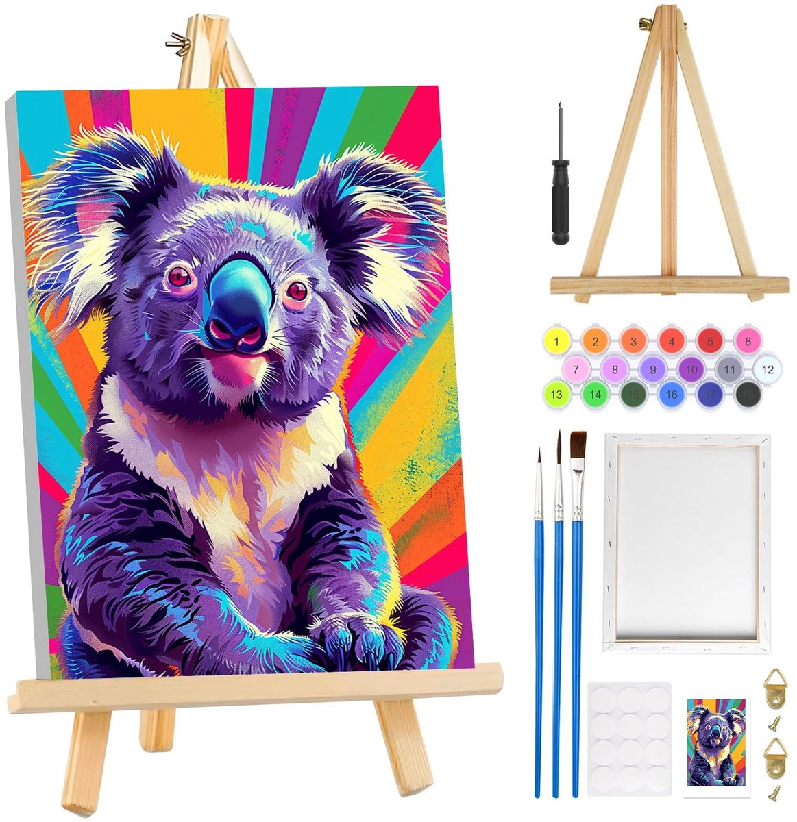 Dailygoods - Schilderen op Nummer Set met Lijst voor Volwassenen en Kinderen