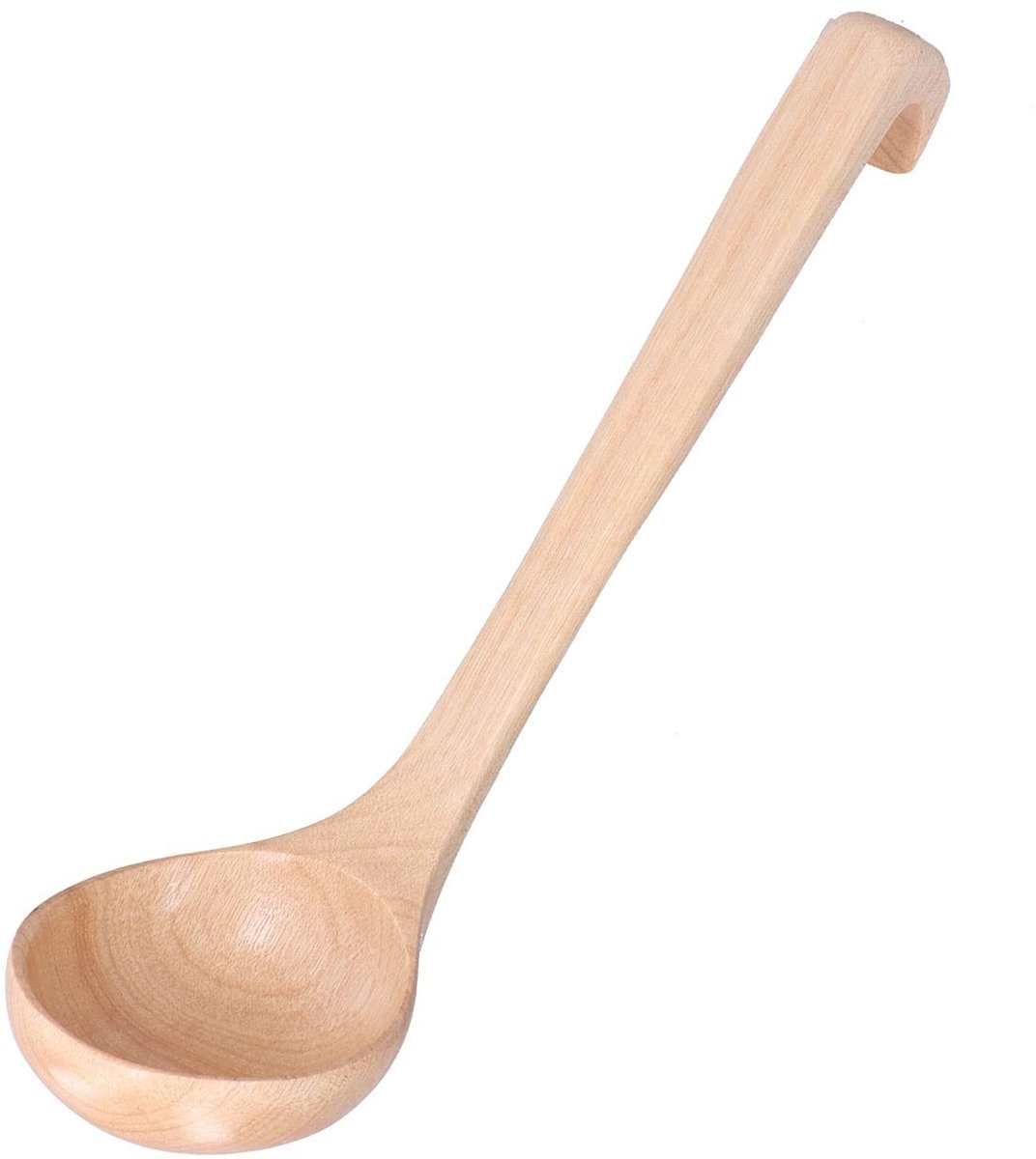 Dailygoods - Houten Pollepel met Haak voor Koken