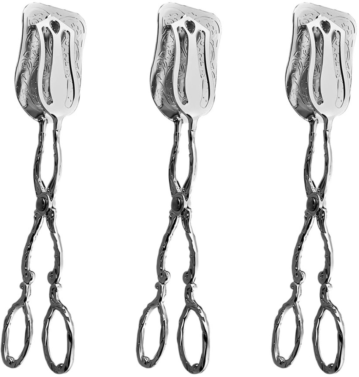 Dailygoods - 3-delige Set Baktangen van Aluminiumlegering