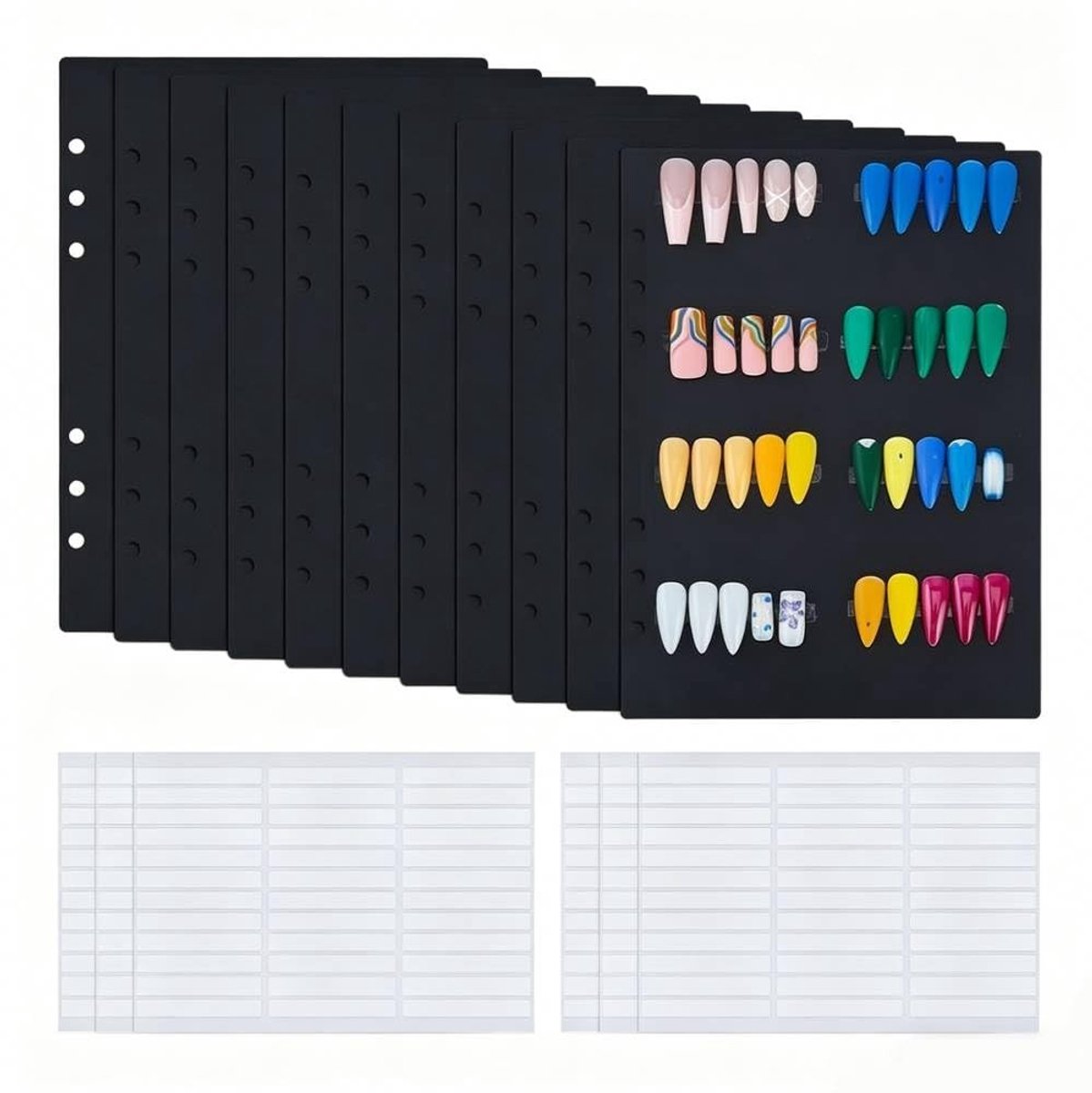 Dailygoods - Navulverpakking met 12 Vellen voor Nagelboeken