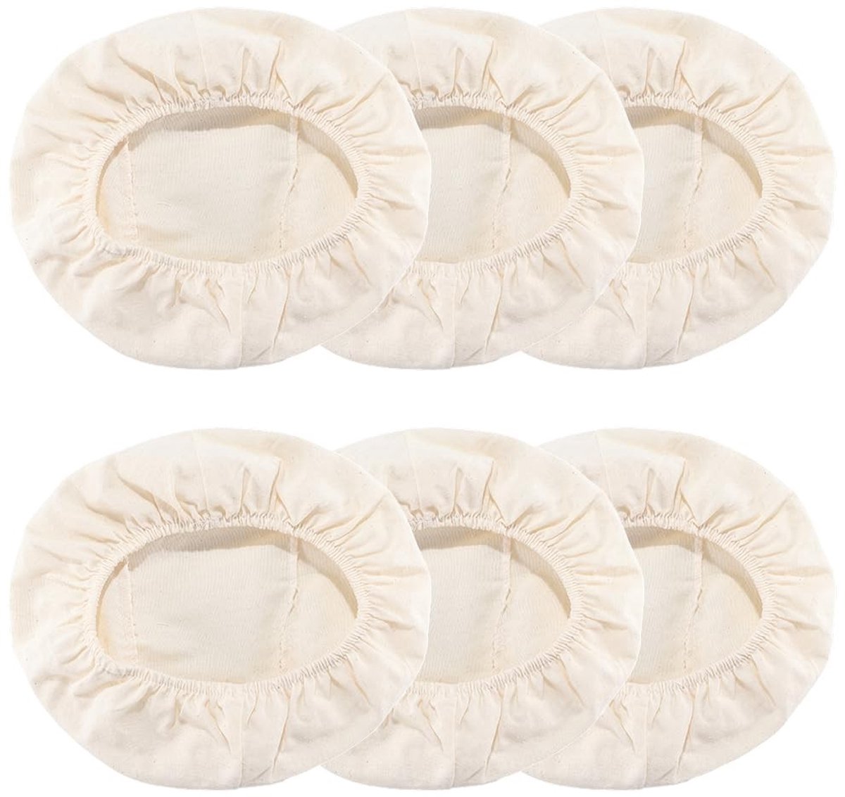 Dailygoods - Set van 6 Brood Banneton Liner Doeken voor Zuurdesem