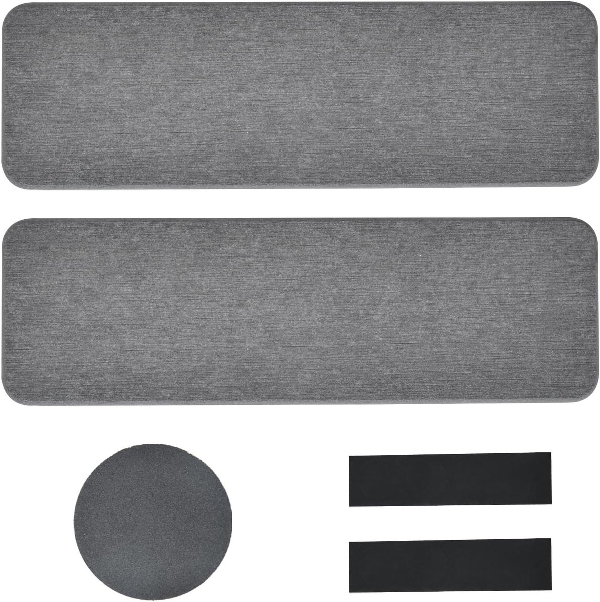 Set van 2 Diatomiet Absorberende Stenen voor Keuken en Badkamer, Waterabsorberende Coasters en Zeepdispenser met Antislip Rubber Voetjes, Ideaal voor Spons en Drooggebruik