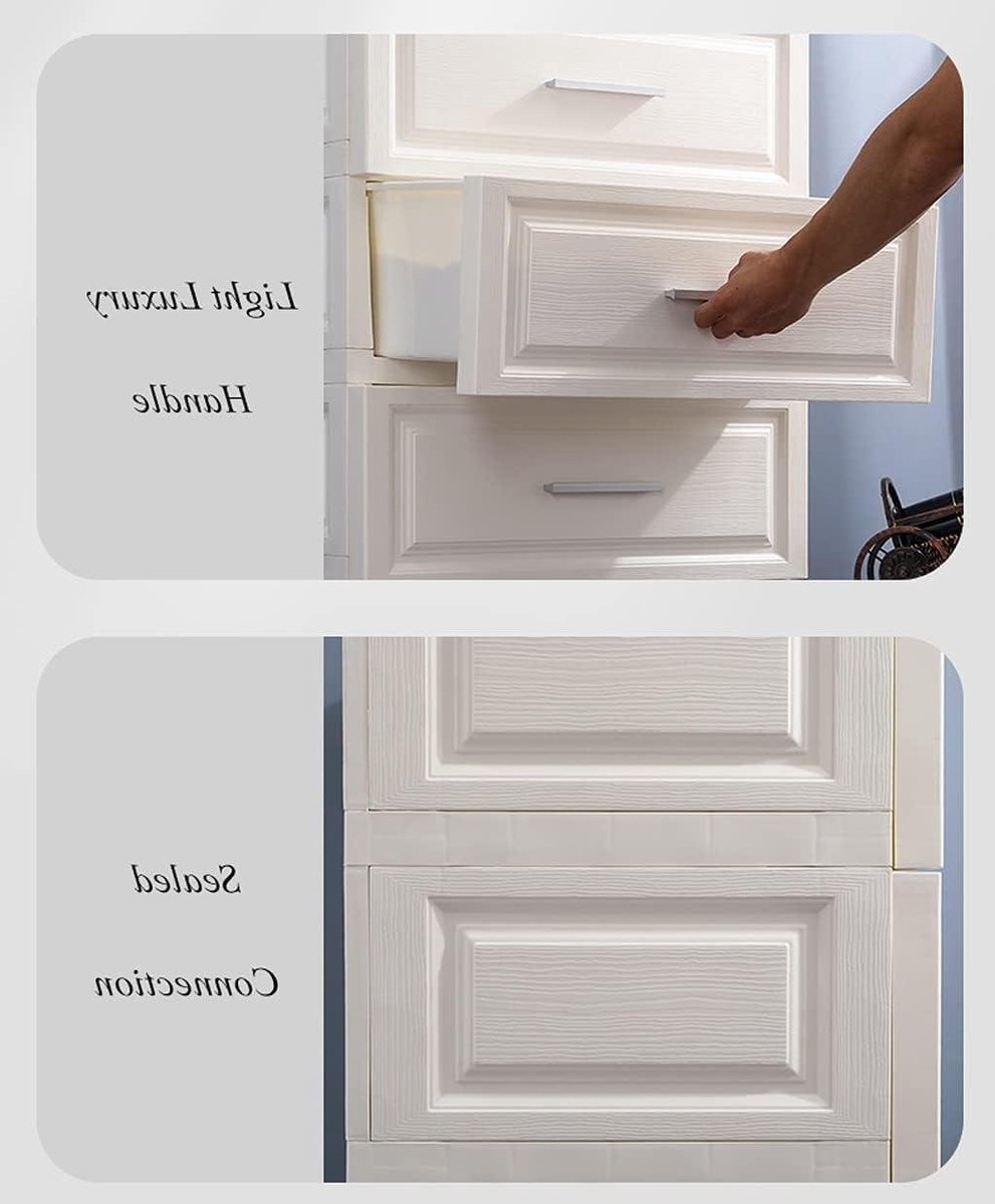 Opbergkast - Opbergunit - Ruimte Organiseren - Stille Wielen - 48x38x67 cm - Beige