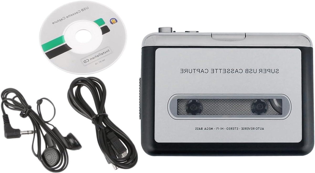USB Tape Capturing Radio Speler Draagbare USB naar MP3 Converter Muziekspeler voor Laptops Computer USB Tape Recorders
