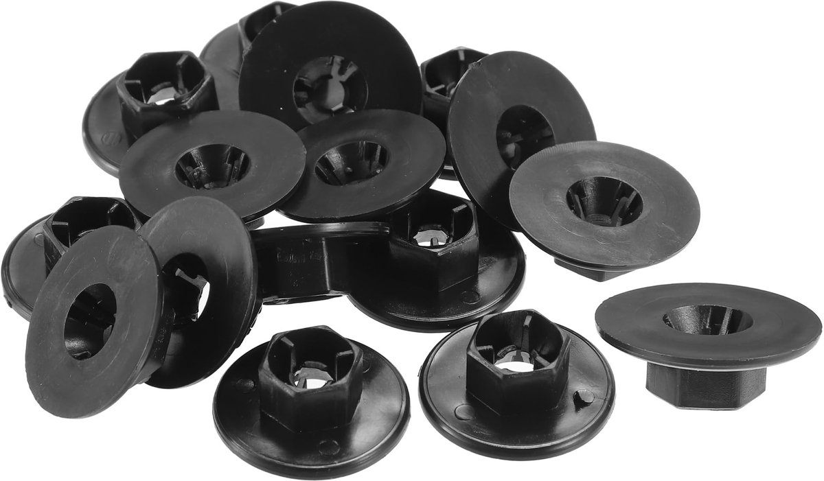 Dailygoods - Dailygoody - Fender Liner Clips - Vervangingsonderdelen - Zwart - Geschikt voor Kia Cadenza - 15 Stuks
