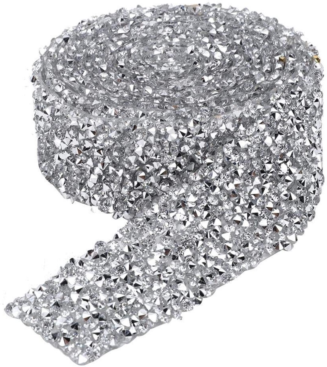 Dailygoods - Zelfklevende Kristal Trim 180 cm voor DIY Handwerk