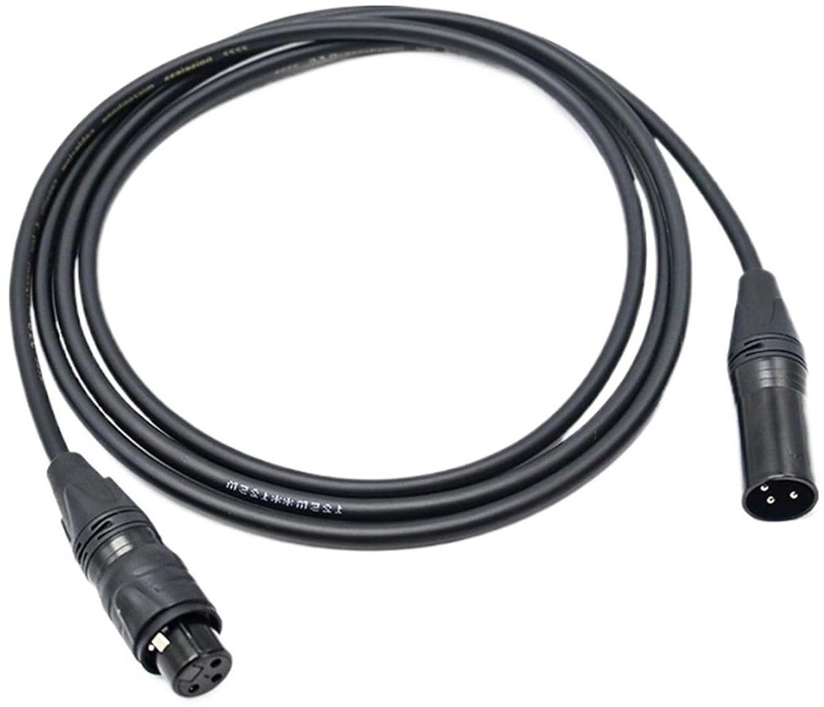 XLR Kabel - Audio Kabel - Signaaloverdracht Buiten - Waterdichte Verbinding - 30 Meter - Zwart