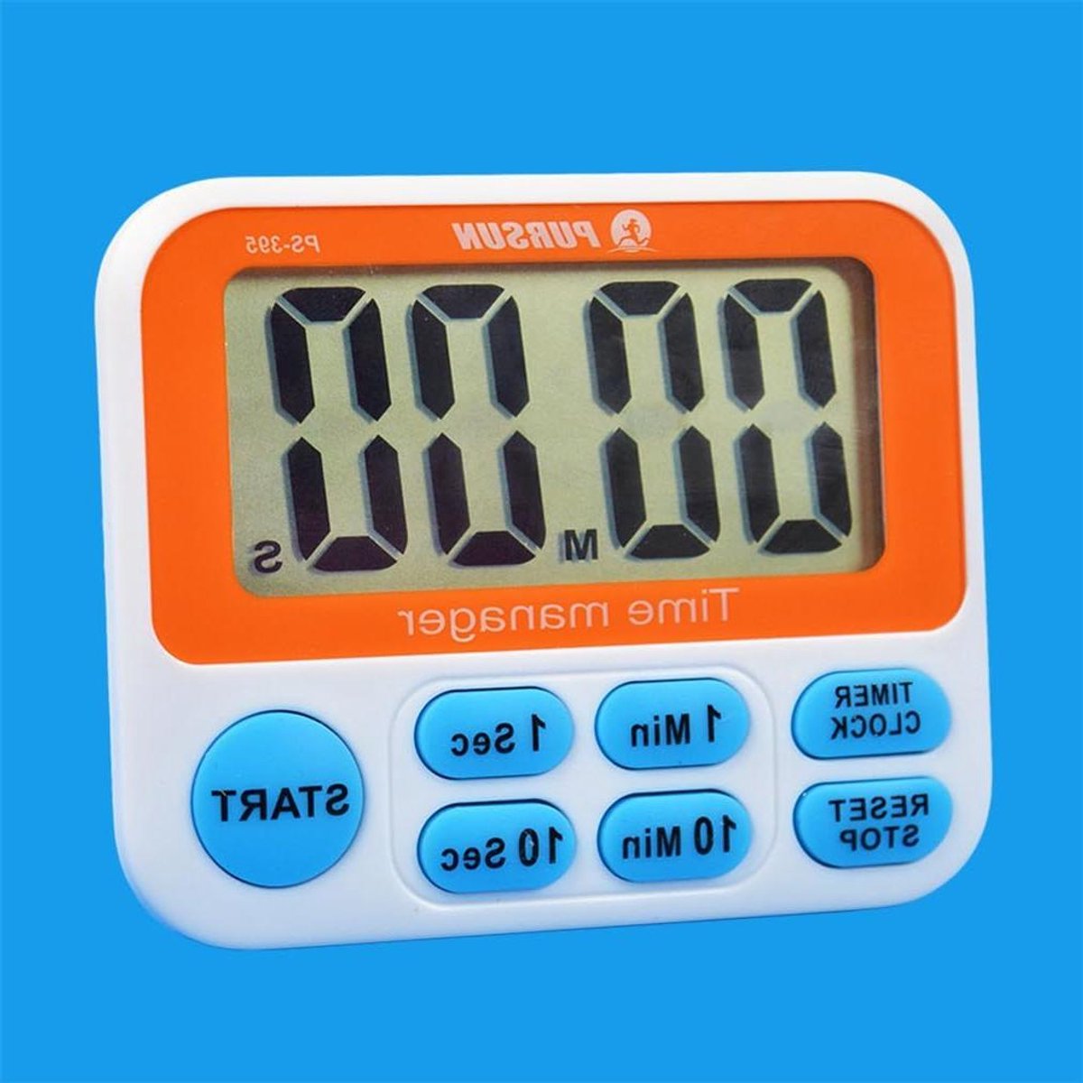 Digitale Keukentimer - Kookwekker Klok - Koken Bakken - Snelle Tijdinstelling - 9x8x2 cm - Blauw