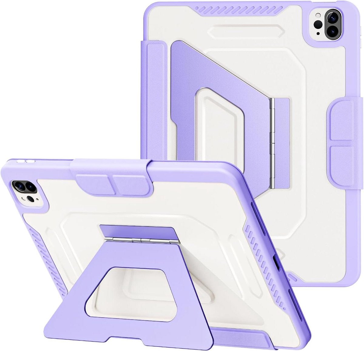 Tablet Hoes - Beschermhoes Standaard - Veilig Opbergen - Afneembare Magnetische Flip - 11 inch - Paars