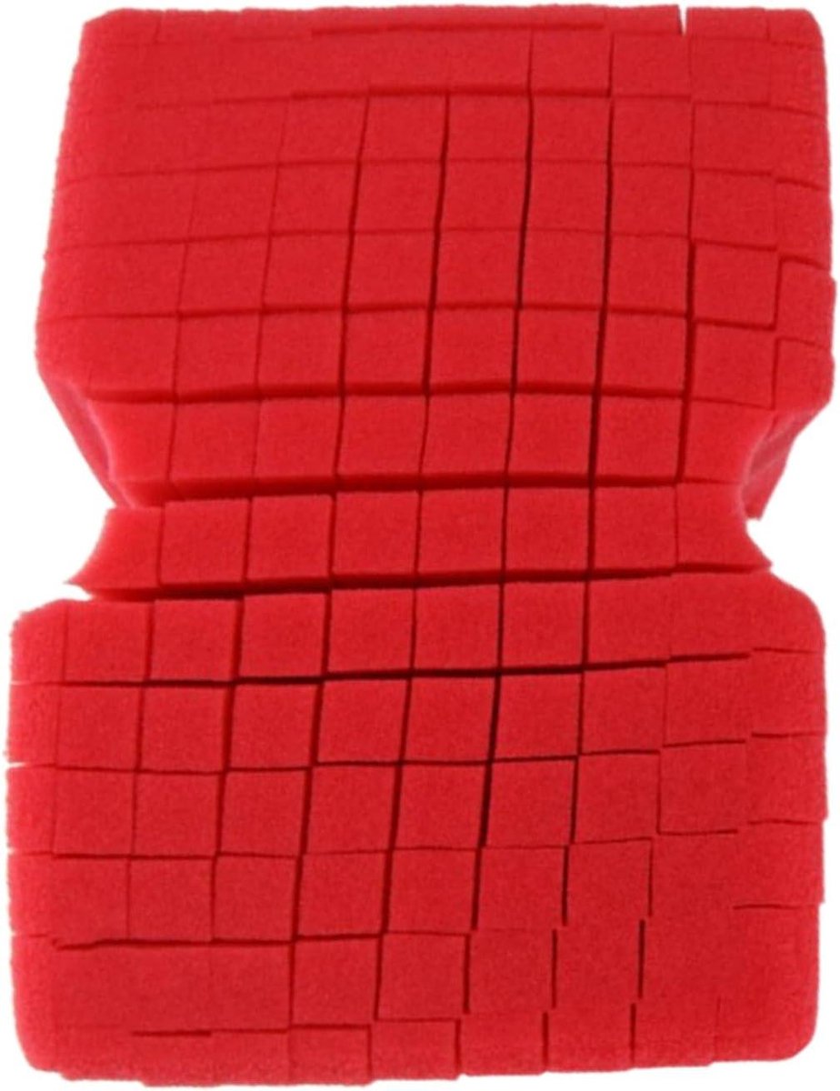 Auto Spons - Was Spons - Auto Reinigen - Zachte Textuur - 1 Stuk - Rood