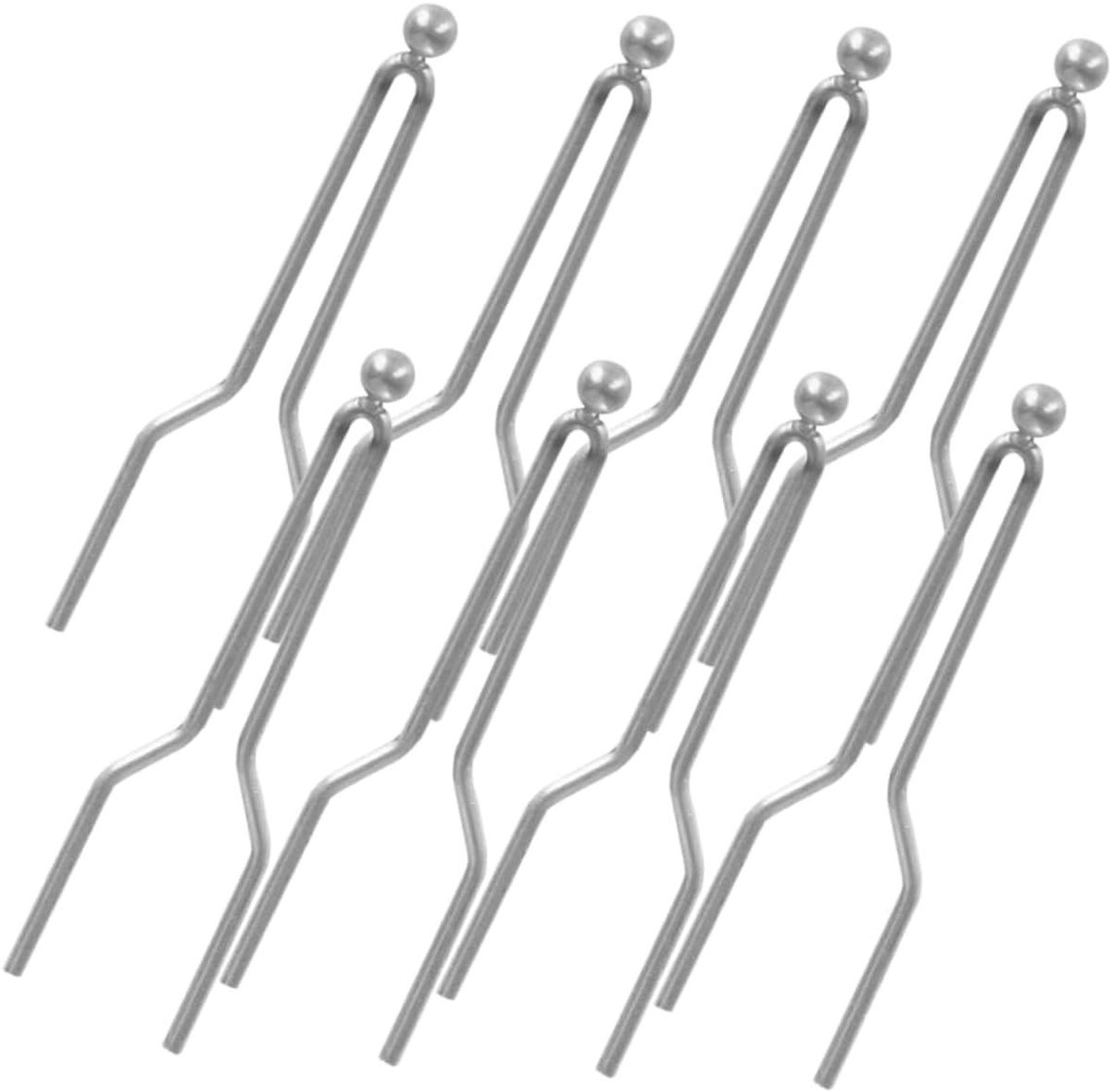 Houtbrand Pen Tips - Pyrografie Set - Houtbewerking Kunst - Verschillende Vormen - 8 Stuks - Zilver
