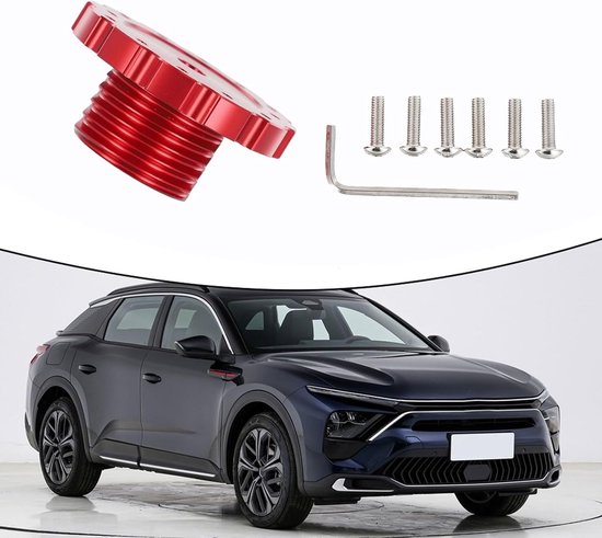 Stuurwiel Adapter - Upgrade Set - Race Simulatie - Aluminium Legering - 73mm PCD - Rood — afbeelding 4