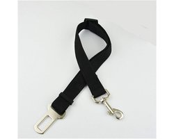 Hondengordel voor Auto – Verstelbare gordel – Hondenriem – Veiligheid voor de hond – poezen gordel – Huisdier gordel – 45-72cm - Zwart