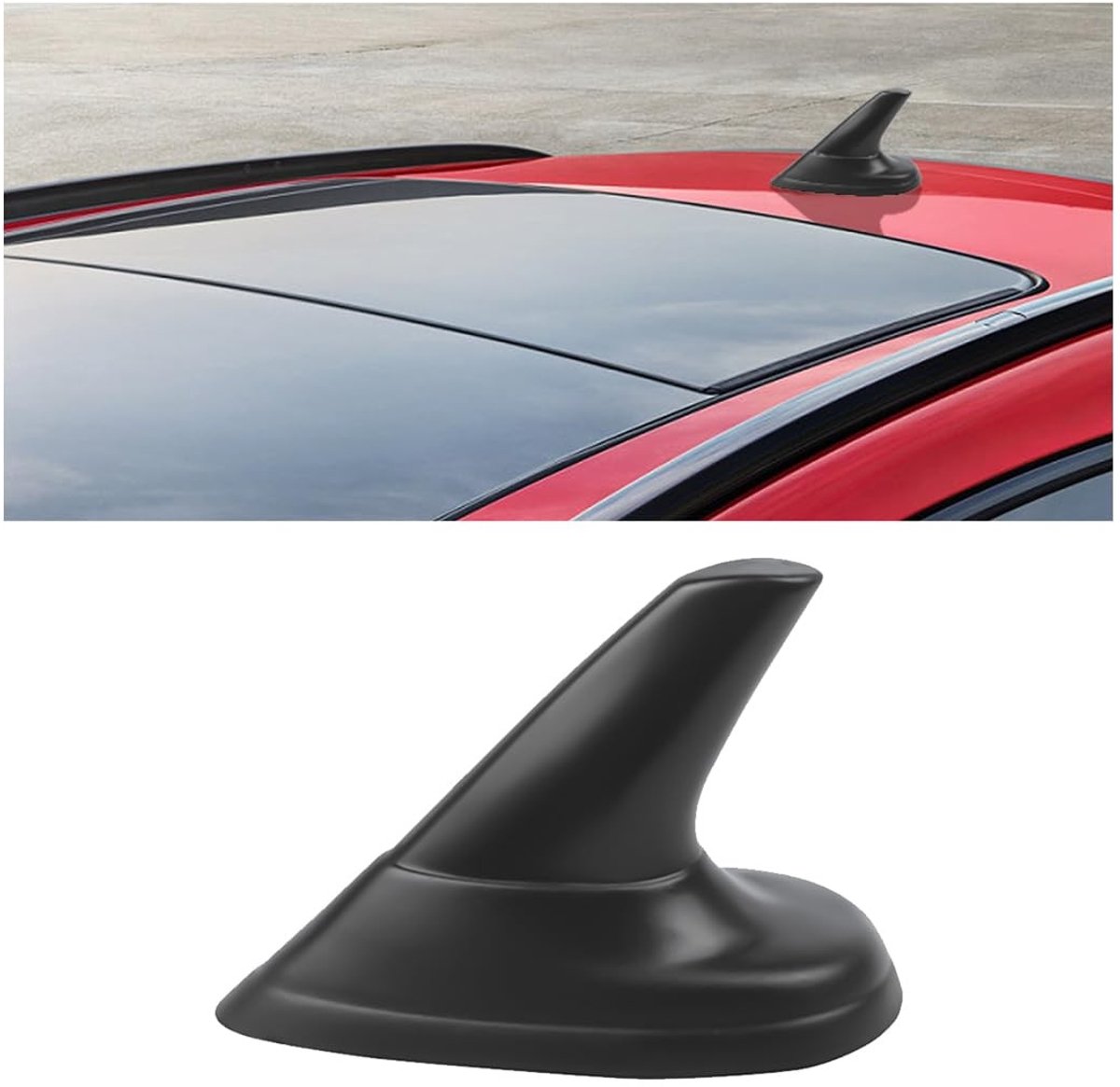Dailygoods - Auto Haaienvin Antenne Cover in Zwart