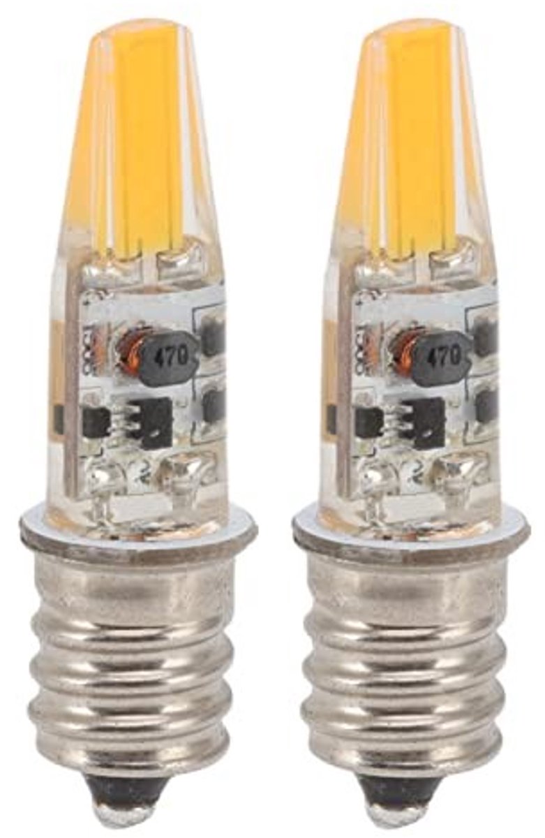 Dailygoods - Set van 2 Warmwitte E12 LED Kandelaarlampen voor Thuisgebruik