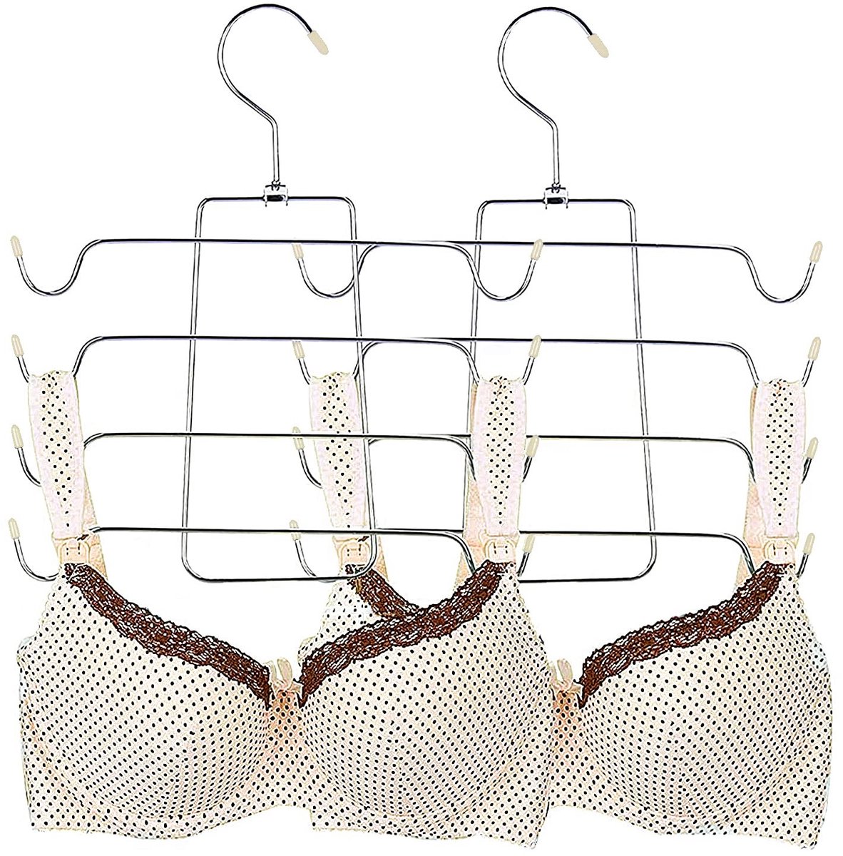 Dailygoods - Meerlaagse Ruimtebesparende Kleerhangers voor Kleding (Abrikozenverf)