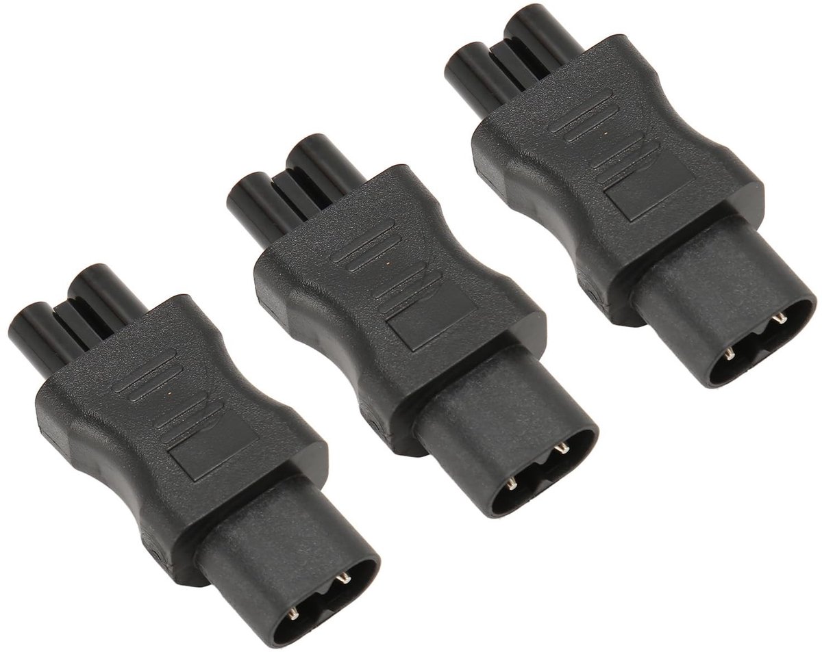 Dailygoods - IEC320 C8 naar C5 Voedingsadapter Set van 3