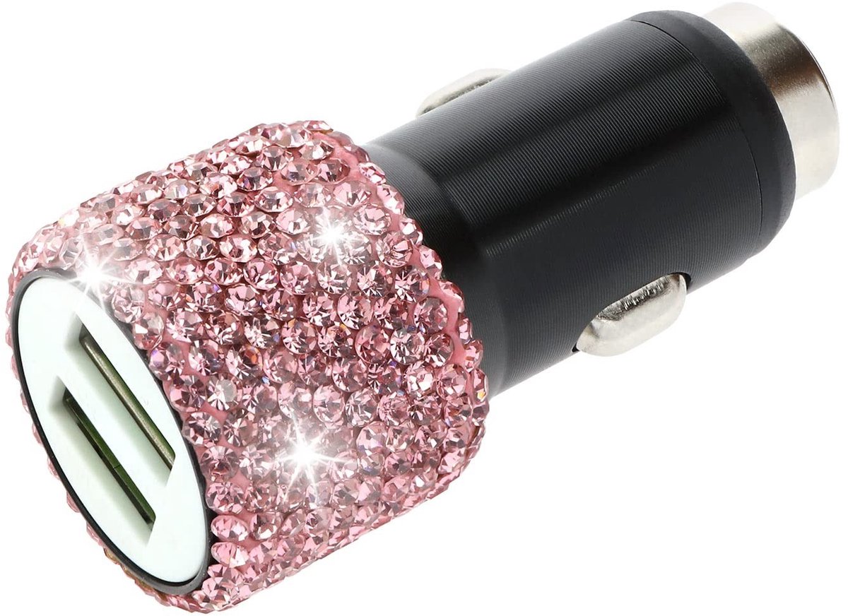 Dailygoods - Dual USB Autolader met Veiligheidshamer en Snel Opladen