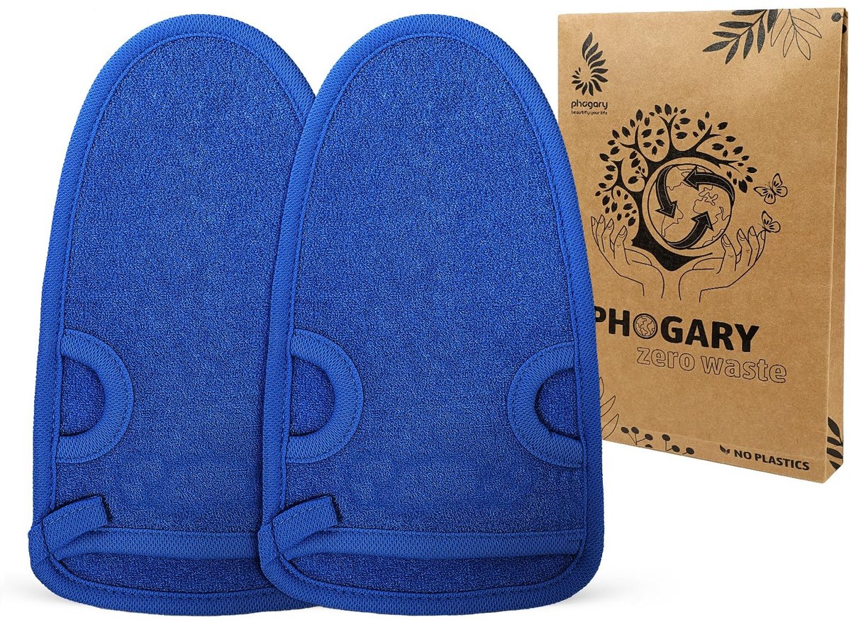 Dailygoods - Exfoliërende Scrubhandschoenen voor Baddouche (2 Stuks)