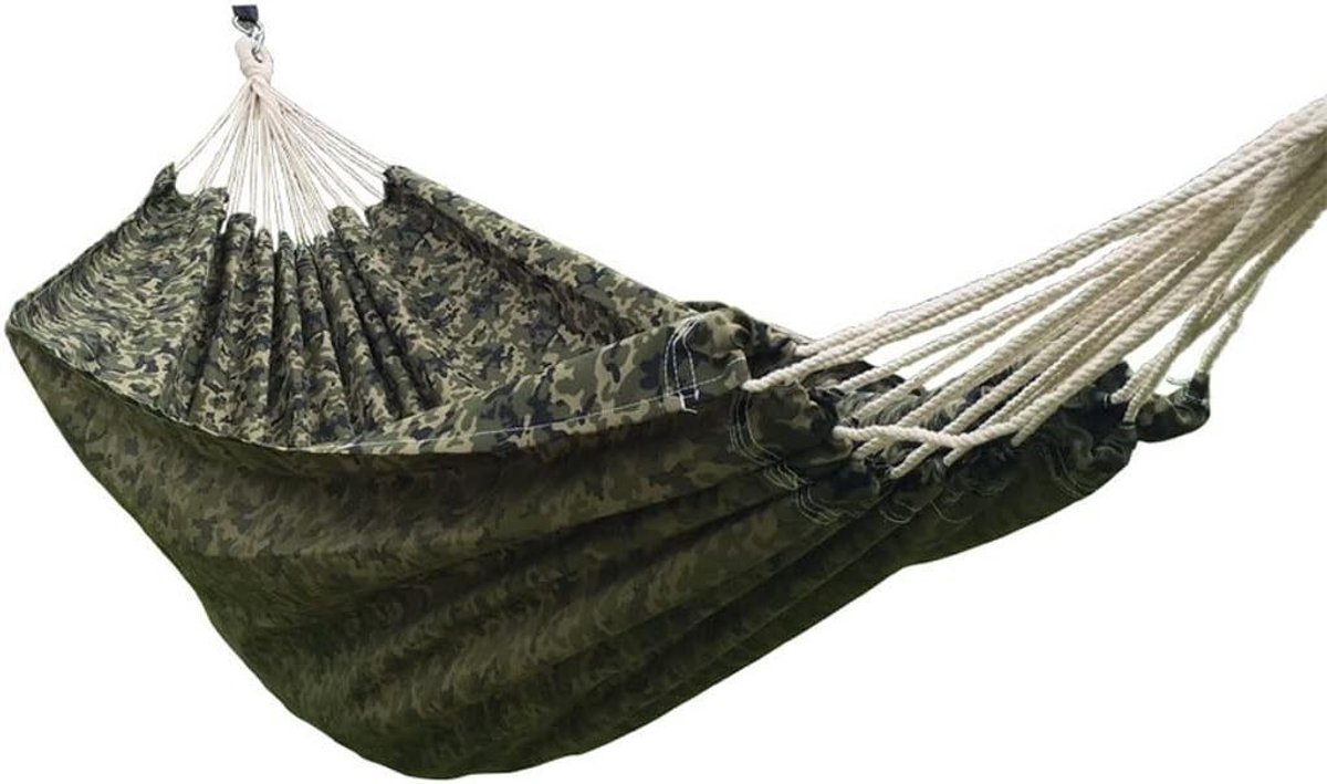 Dubbele Hangmat - Outdoor Relax - Ontspannen Buiten - Sterk Draagvermogen - 200x150cm - Geel