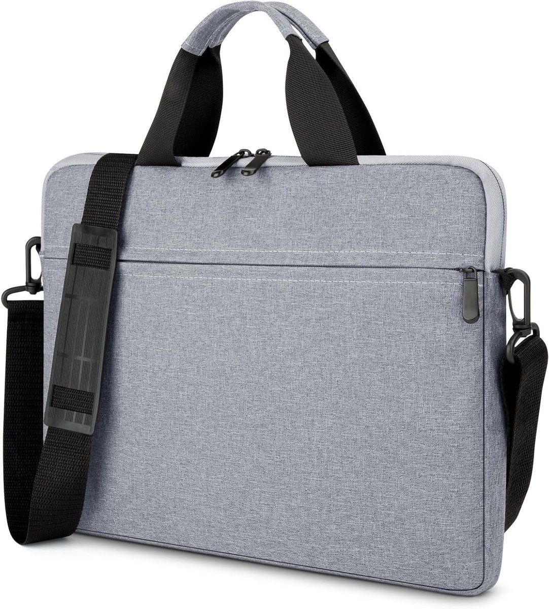 Laptophoes met extra vakken voor 15.6 inch laptops - Grijs