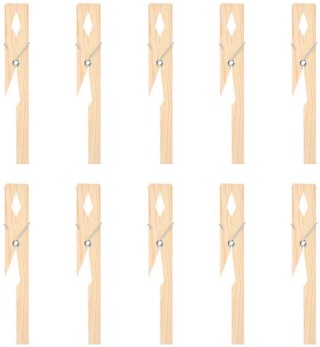 Cosensi - Dailygoods - Dailygoody - Testbuis Houder Clip - Bamboe Set van 10 Stuks - Voor Laboratorium Gebruik - Duurzaam en milieuvriendelijk - Geschikt voor diverse testbu...
